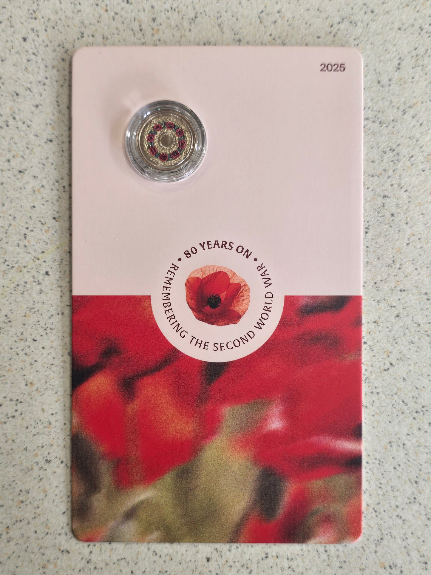 80th Anniversary The End of WW2 $2 Poppy Wreath C-Mint