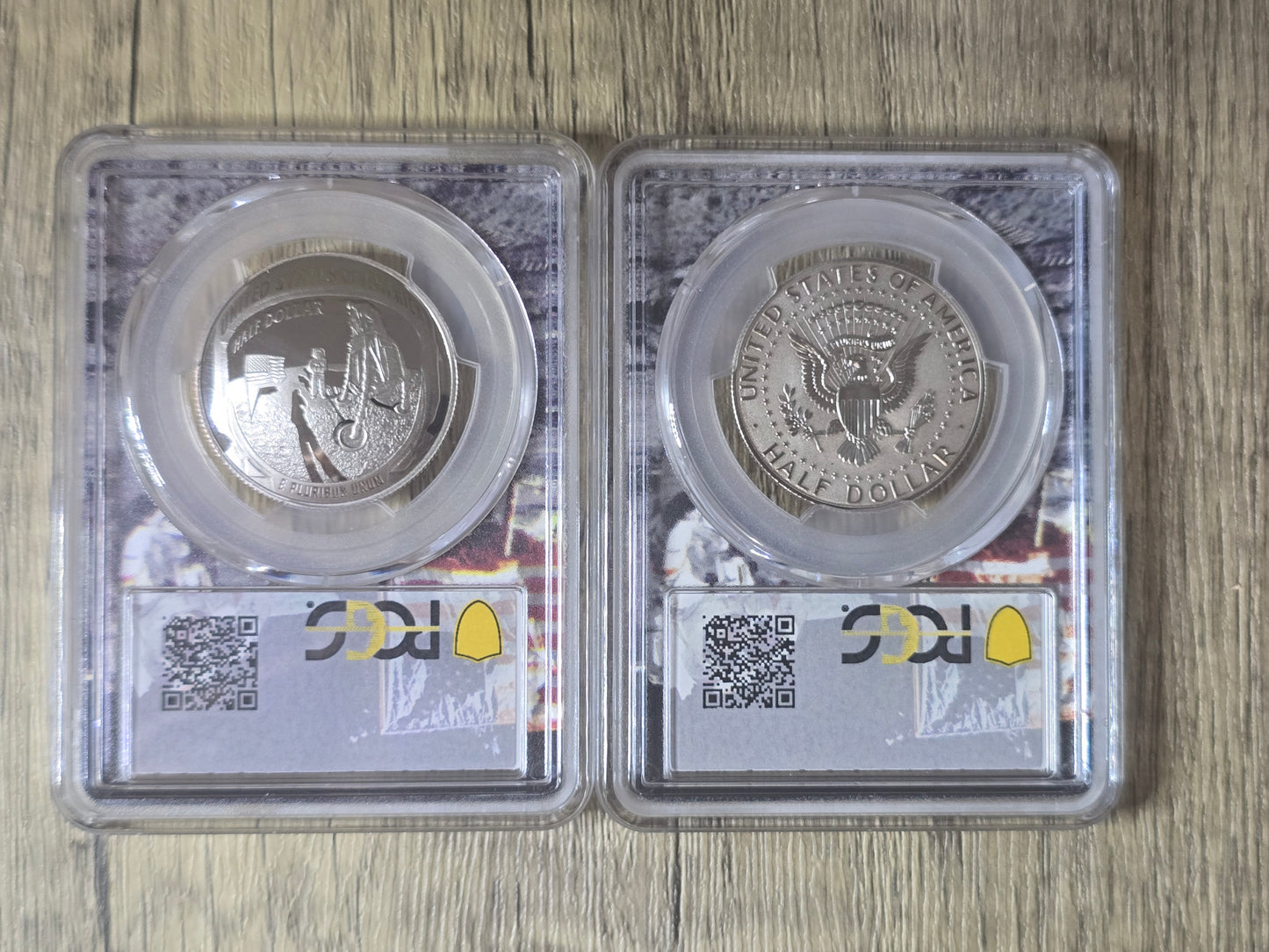 Apollo 11 / JFK 50c proof 2019, PR69 (first strike) set