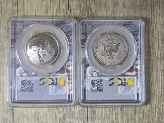 Apollo 11 / JFK 50c proof 2019, PR69 (first strike) set