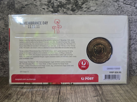 2011 Poppy Remembrance $5 PNC