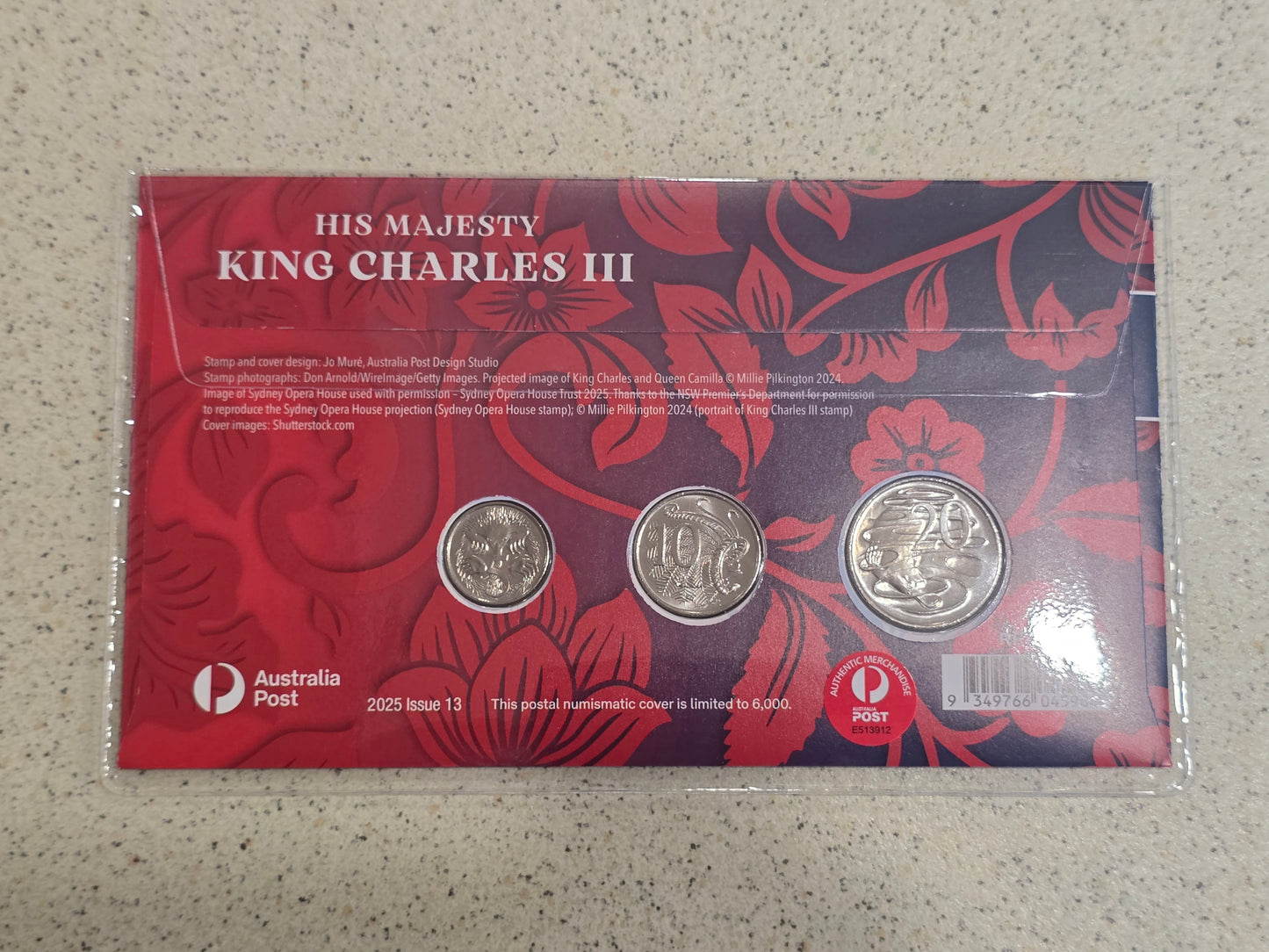 King Charles 5c-10c-20c pnc 2025