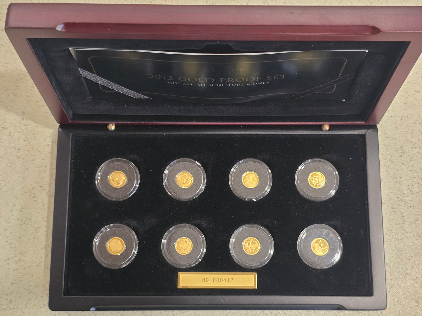 2012 Mini-Money Gold Proof Currency Set