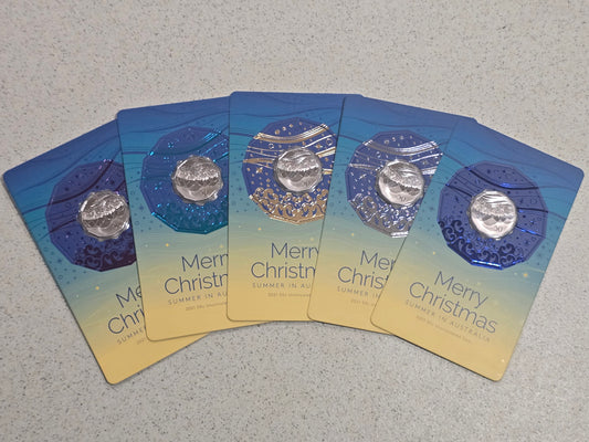 Christmas 50c card set 2021 (Set of 5)