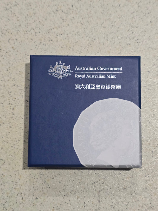 Lunar Silver Proof 50c International Box Release RAM - 2014 Horse (Tetra-Decagon Series)