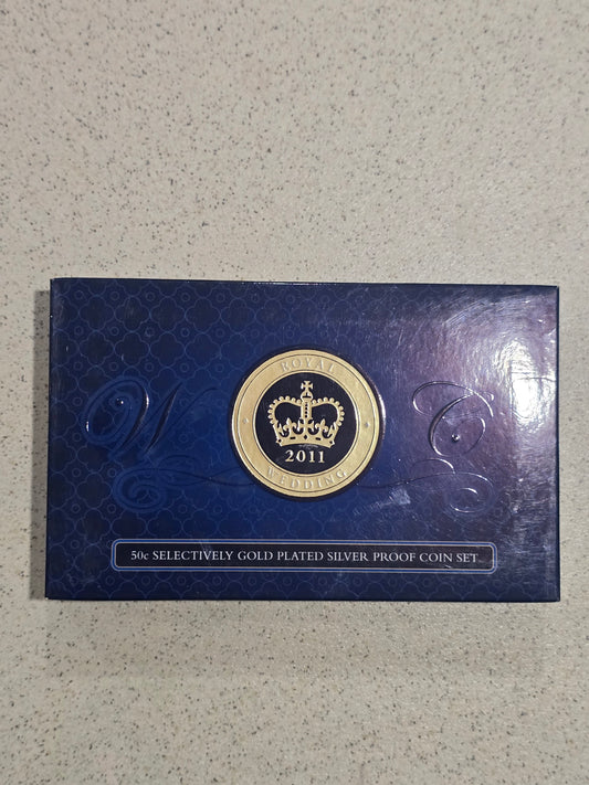 Royal Wedding 50c proof set 2011