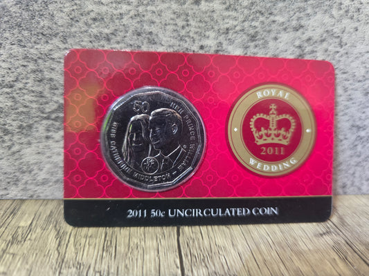 Royal Wedding 50c card 2011