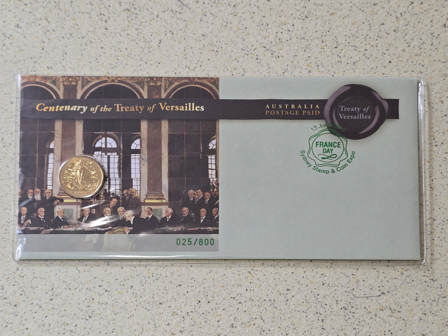 Treaty of Versailles (France Day) $1 Sydney Show 2019 PNC