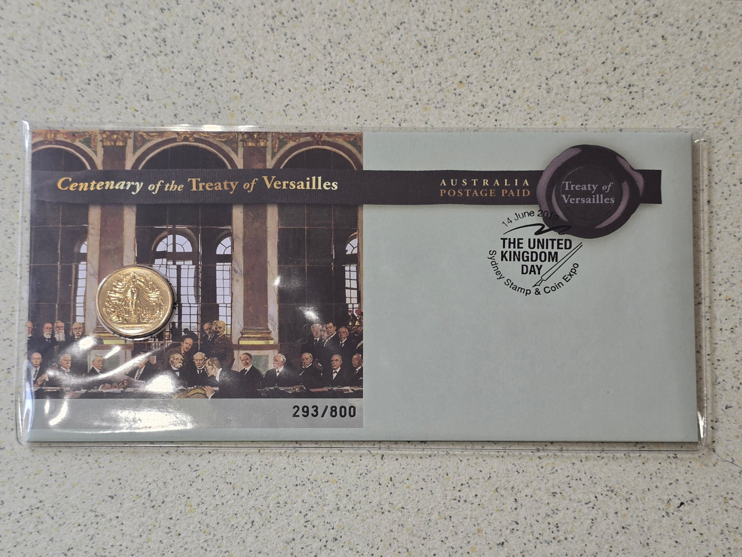 Treaty of Versailles (United Kingdom Day) $1 Sydney Show 2019 PNC