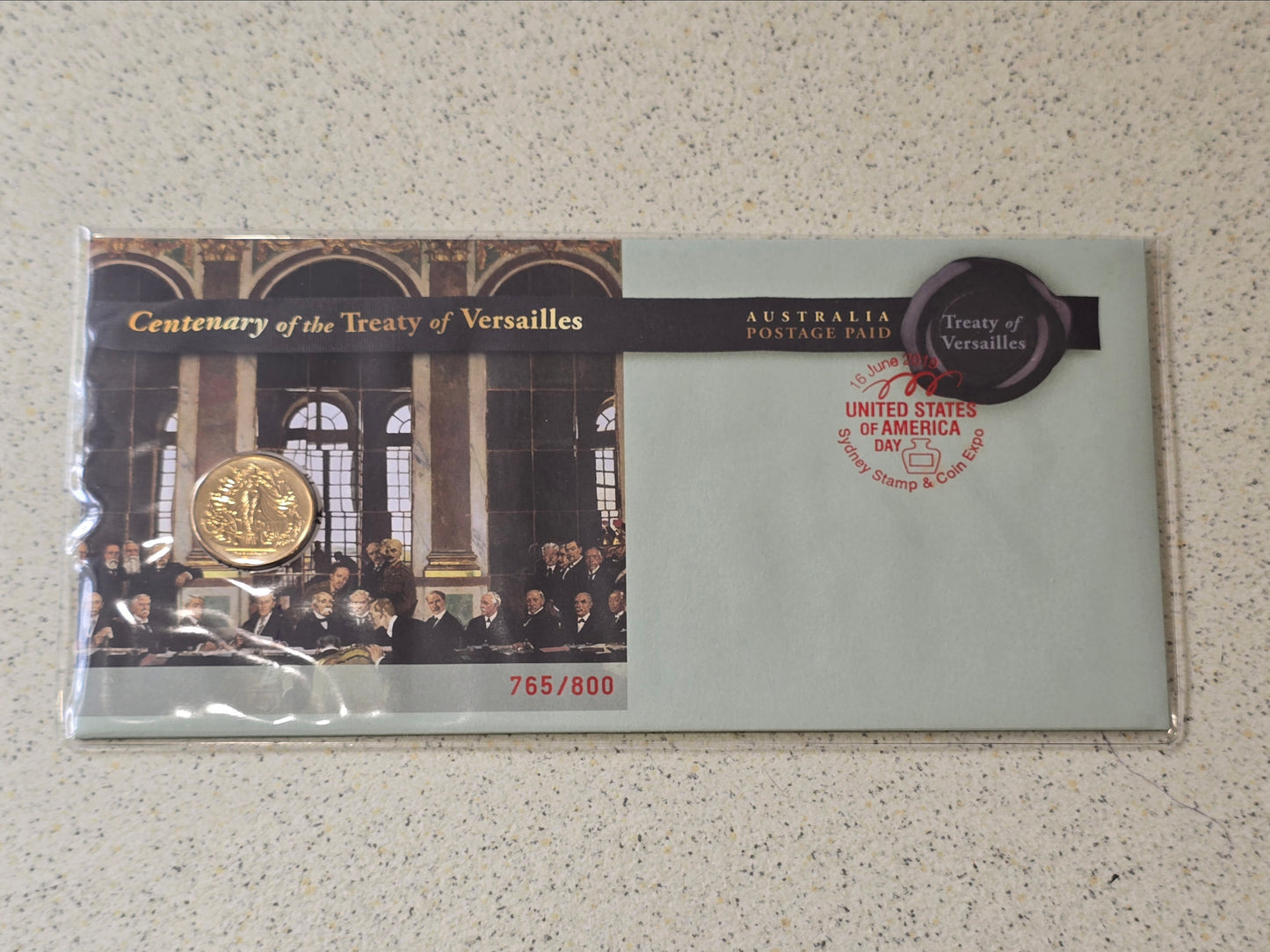 Treaty of Versailles (United States of America Day) $1 Sydney Show 2019 PNC