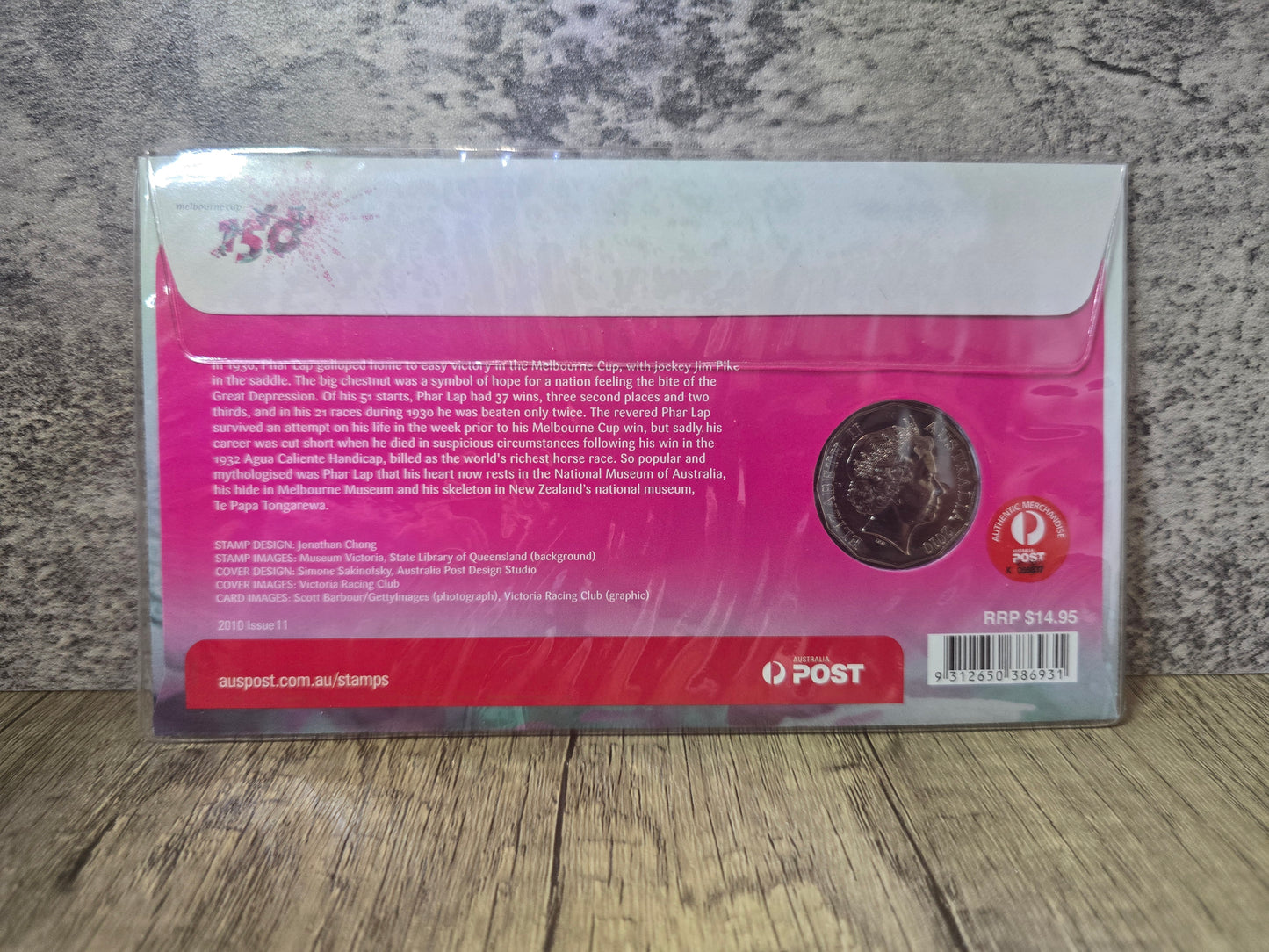 Melbourne Cup 150th year 50c PNC