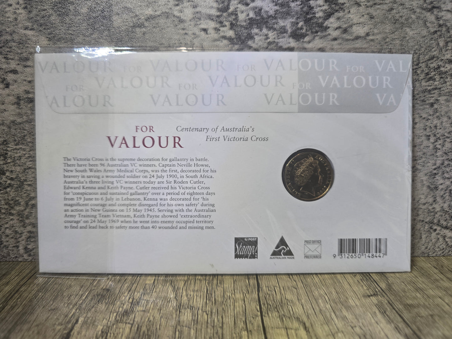 For Valour (victoria cross) 2000 $1 PNC