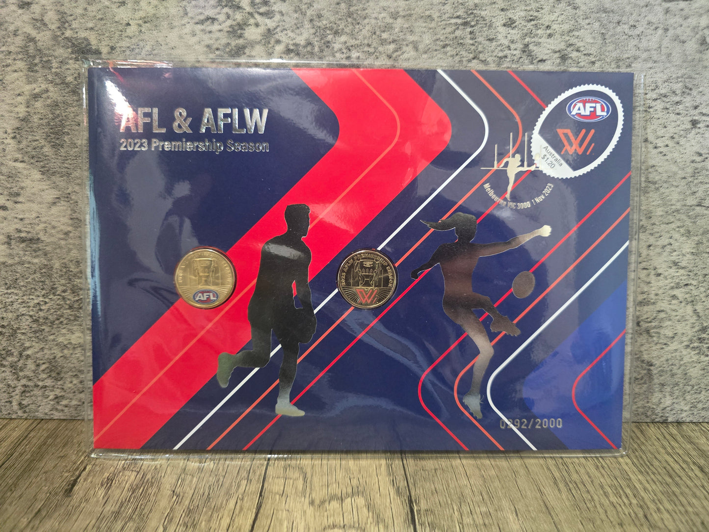 AFL/AFLW Premiership 2-coin $1 Impressions C5 PNC