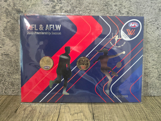 AFL/AFLW Premiership 2-coin $1 Impressions C5 PNC