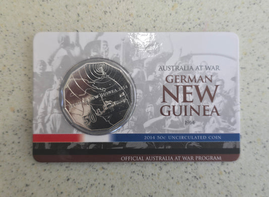 German New Guinea 50c card