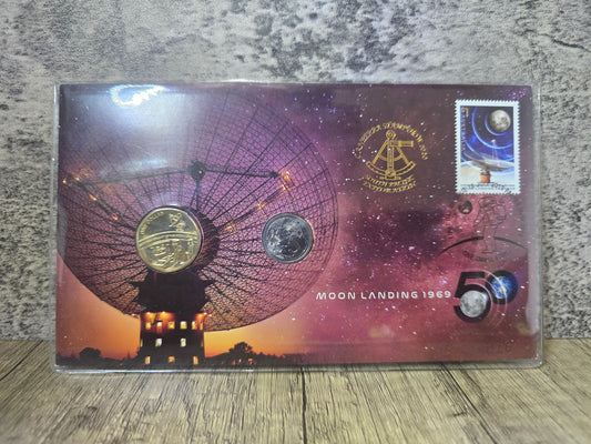 Moon Landing 2020 Canberra Coin Show 2-coin pnc