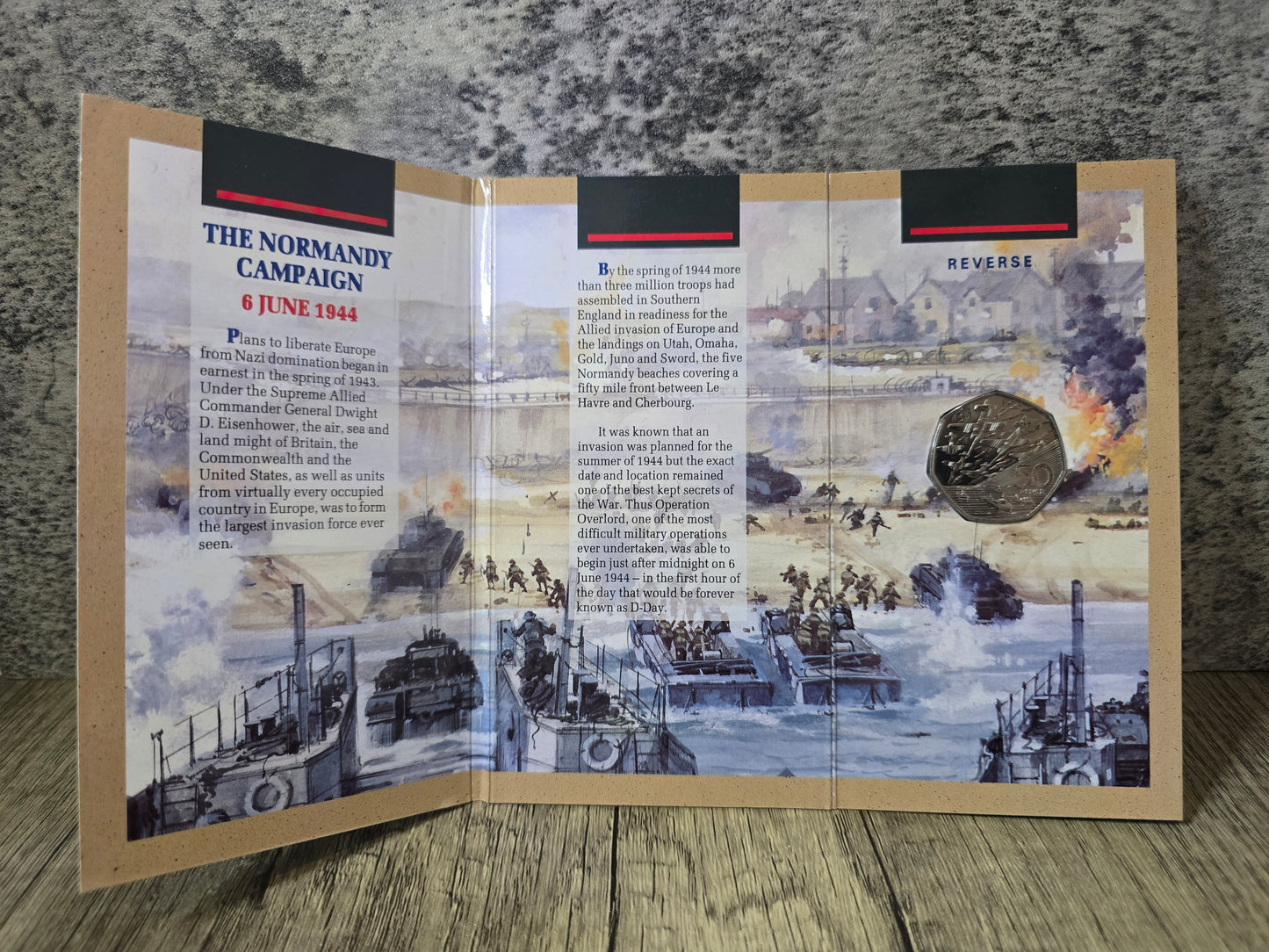 50th Anniversary of D-Day Landings 1994 50p UK