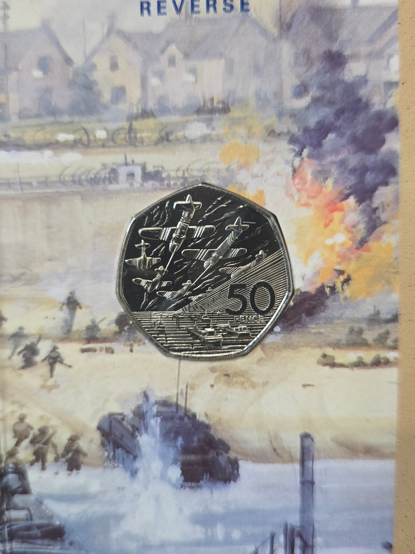 50th Anniversary of D-Day Landings 1994 50p UK