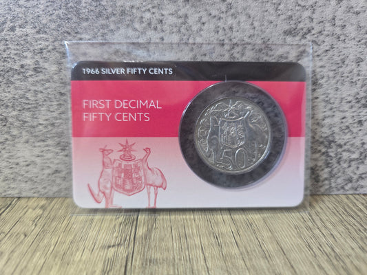 1966 50c Card Ef-aUNC (Downies)