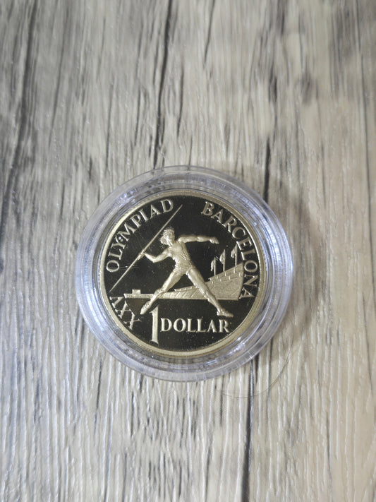 1992 Barcelona Olympic $1 Proof