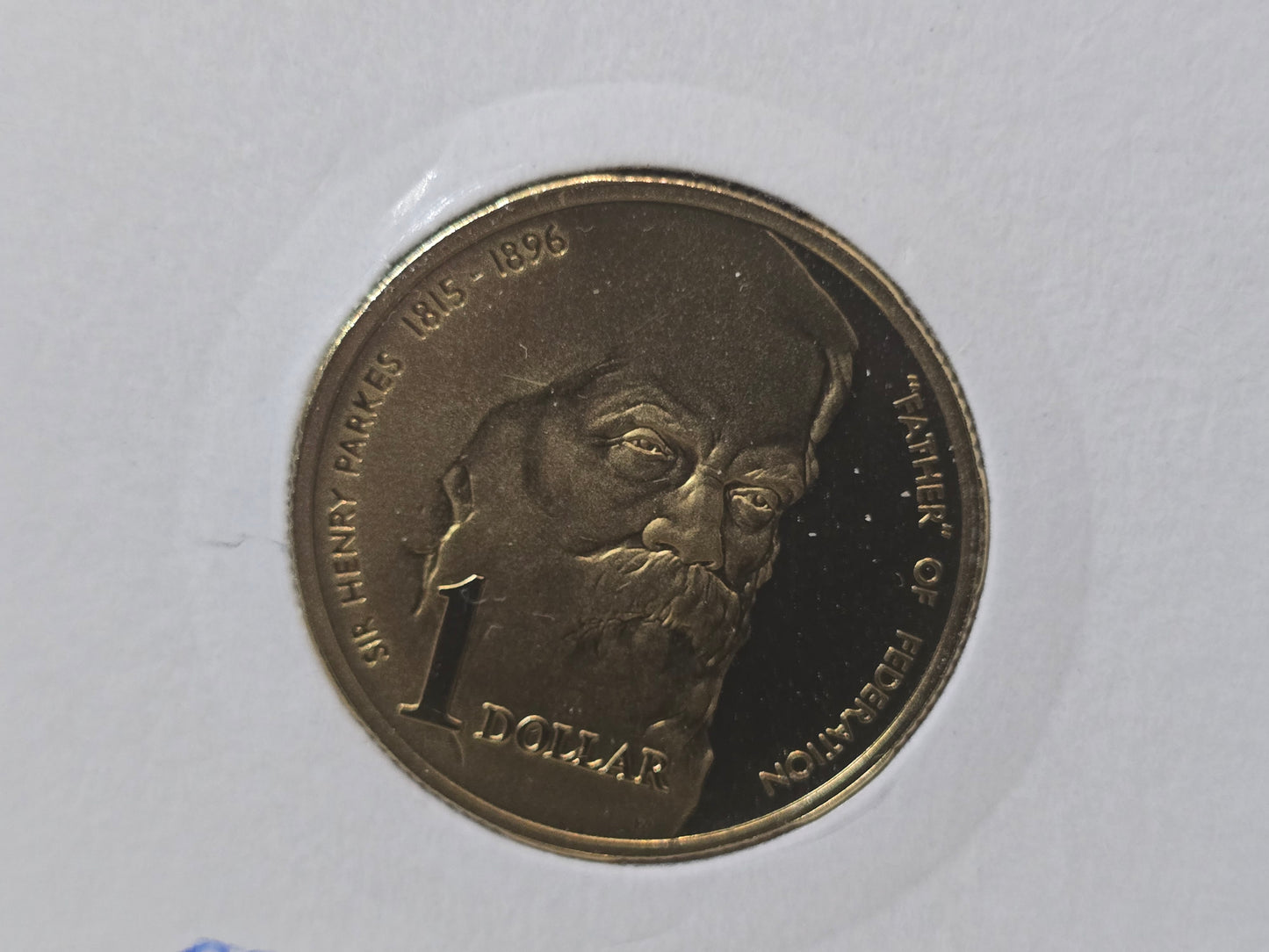 1996 Henry Parkes $1 Proof