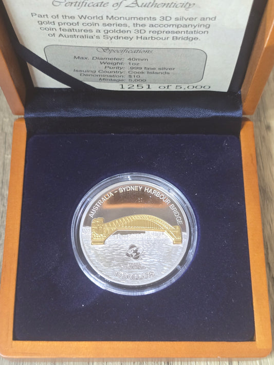 3D World Monuments - Sydney Harbour Bridge 1oz