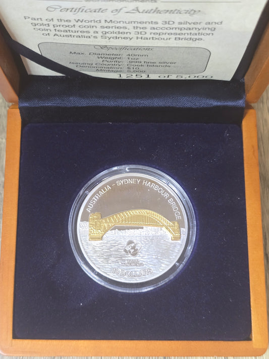 3D World Monuments - Sydney Harbour Bridge 1oz