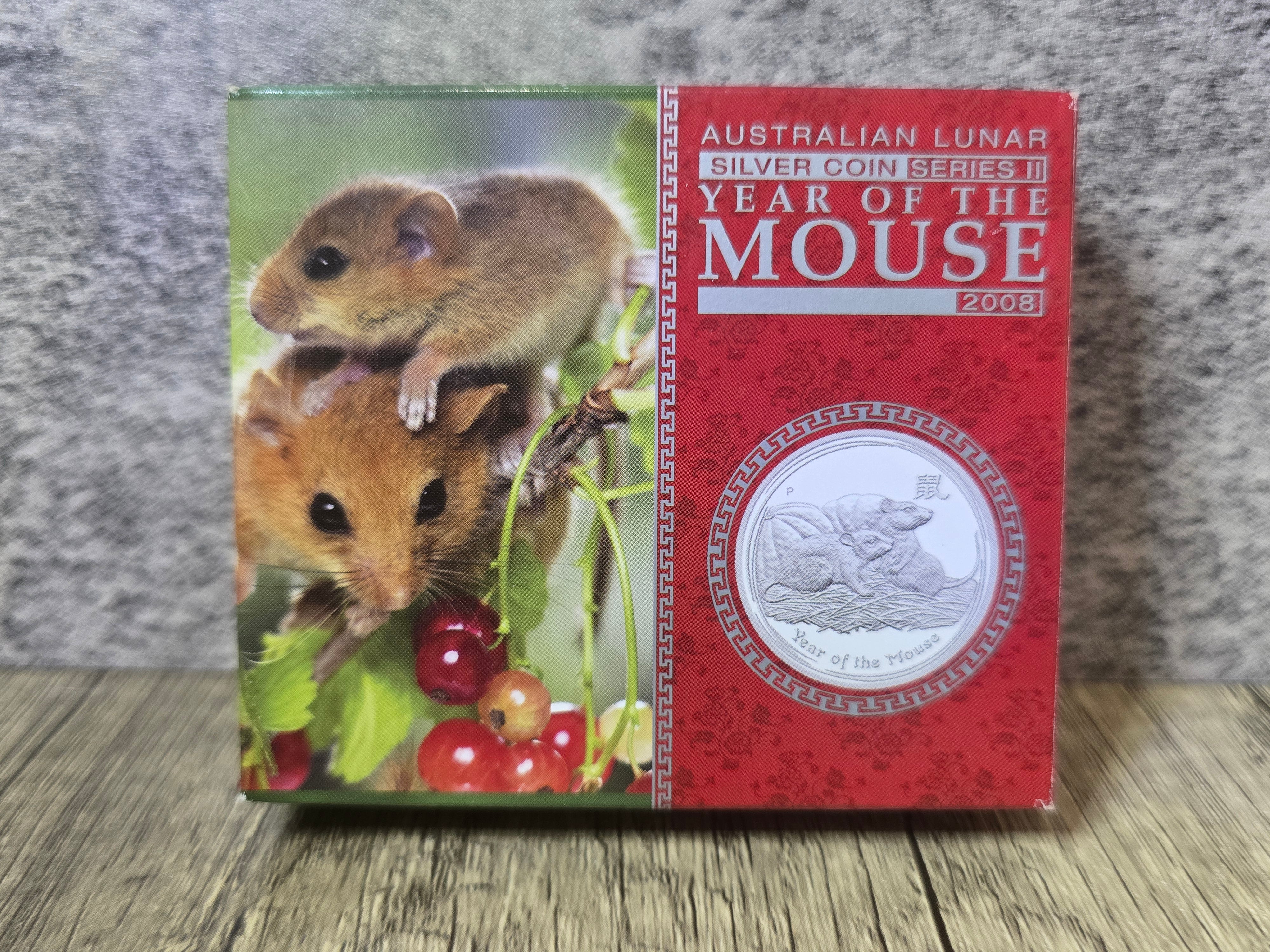 Mouse 2008 Lunar Mouse 1oz Proof 2008 – Fenix Collectables