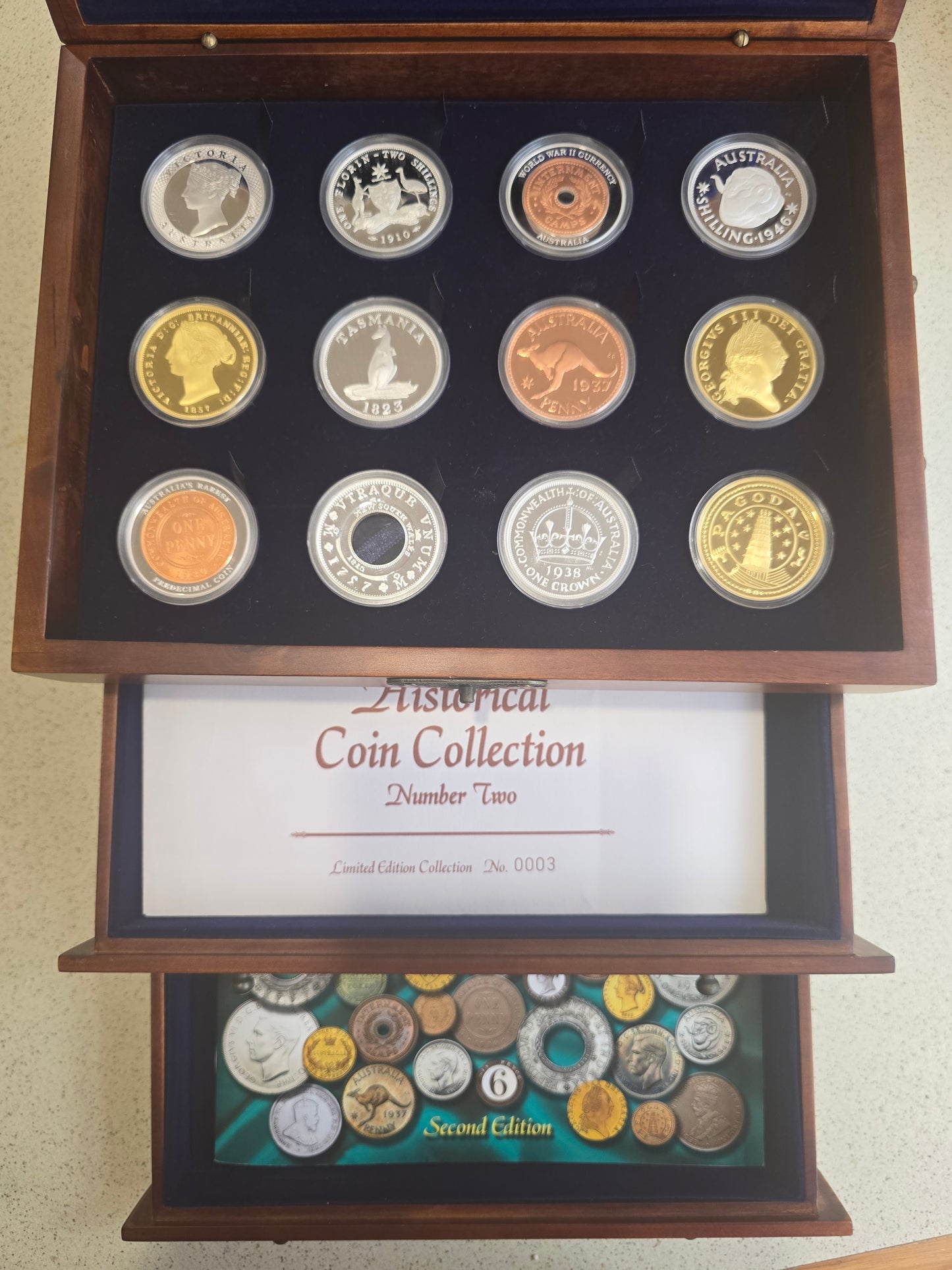 Australian Historical Coinage 12oz barrel silver set (2007-2008) Series II