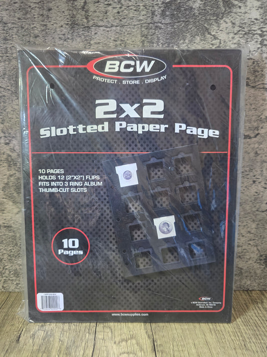 BCW slotted paper pages (10pk)