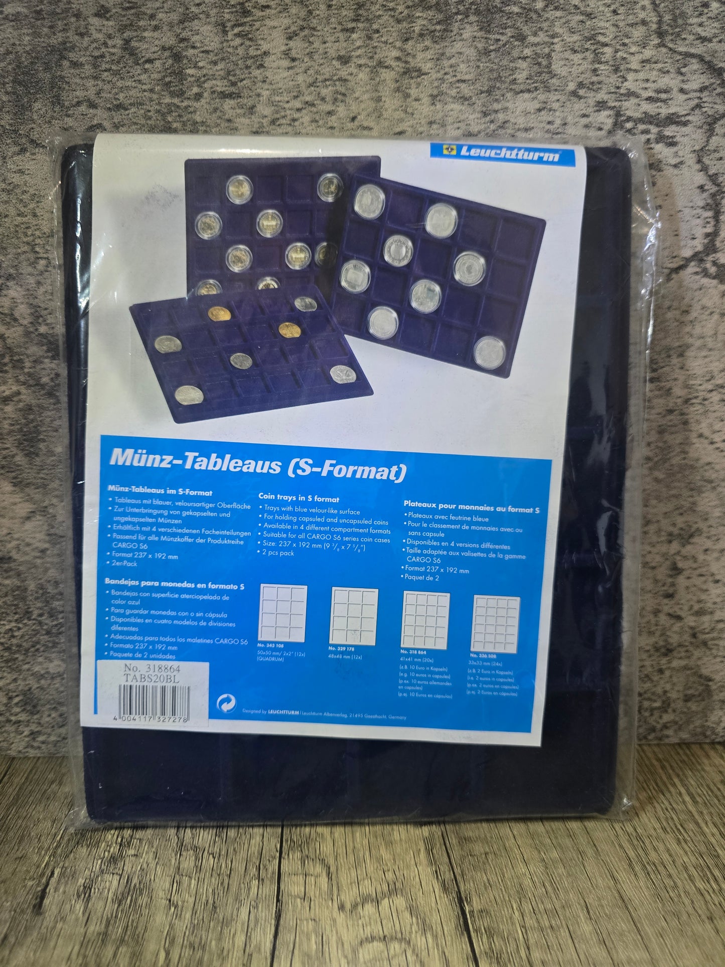 Lighthouse Tray S-Format 41mmx41mm 20Slot TAB20BL (2pk)