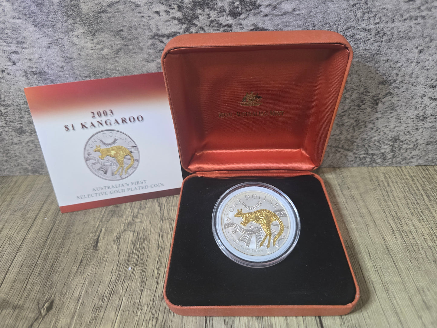 2003 Gold Plated Kangaroo 1oz