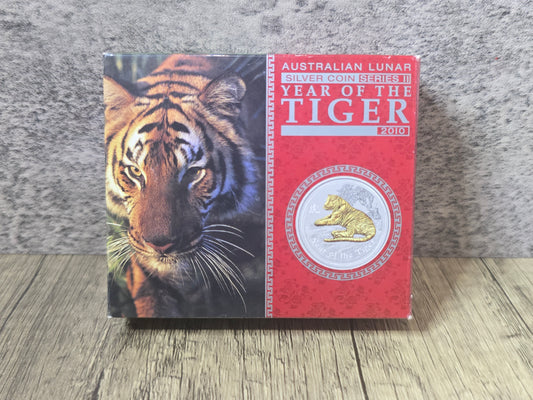 Lunar Tiger Gilded 1oz 2010
