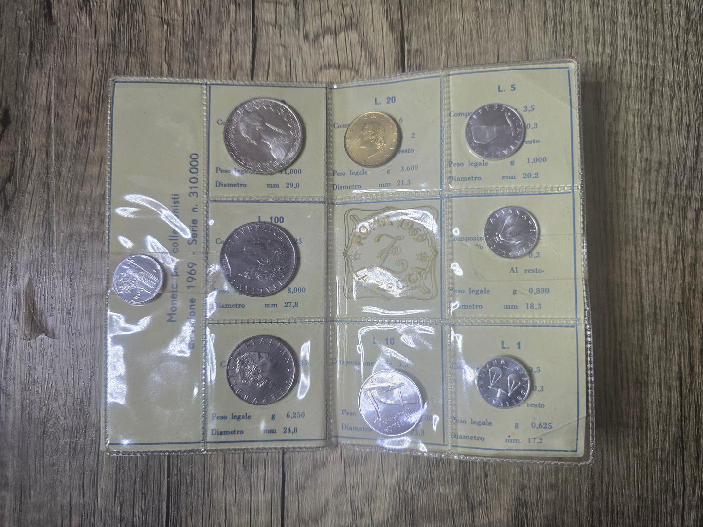 Italy 1969 Mint UNC Set