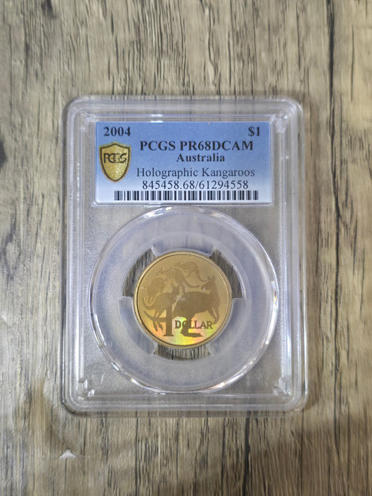 2004 Hologram $1 Mob of Roos PR68