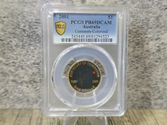 2001 Coloured $1 Federation PR69