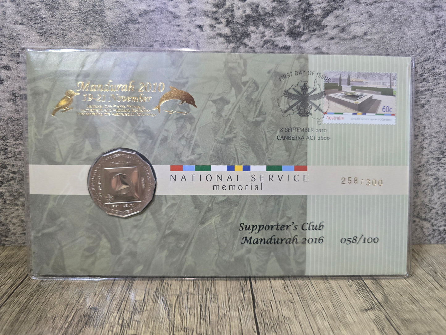 National Service 50c Mandurah Show Supporters Club Double Overprint 2010/2016