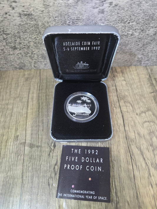 1992 Year of Space Adelaide Coin Fair Edition Silver Proof