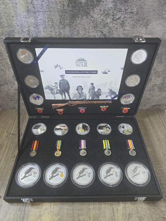 Australian Military Silver Case set (17.66oz ASW) Greenstar Creations