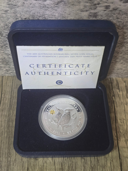 Kookaburra Federation Star Privy 1oz 2001