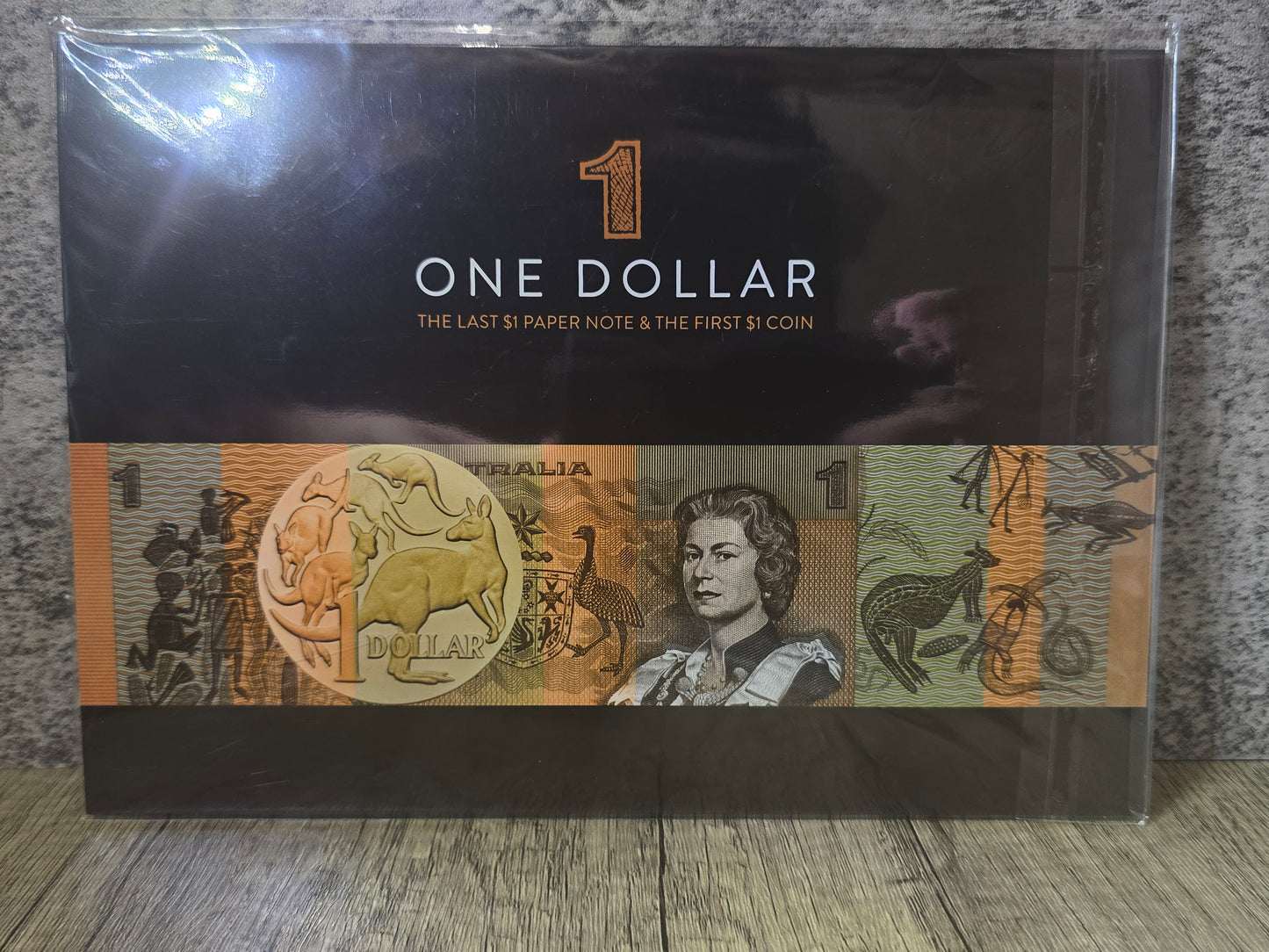 Downies $1 note/coin folio