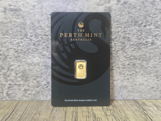1g Perth Mint Kangaroo Bar