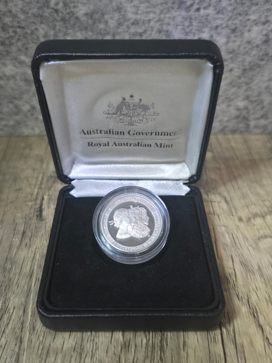 100 years of Australian coinage $1 silver proof 2010