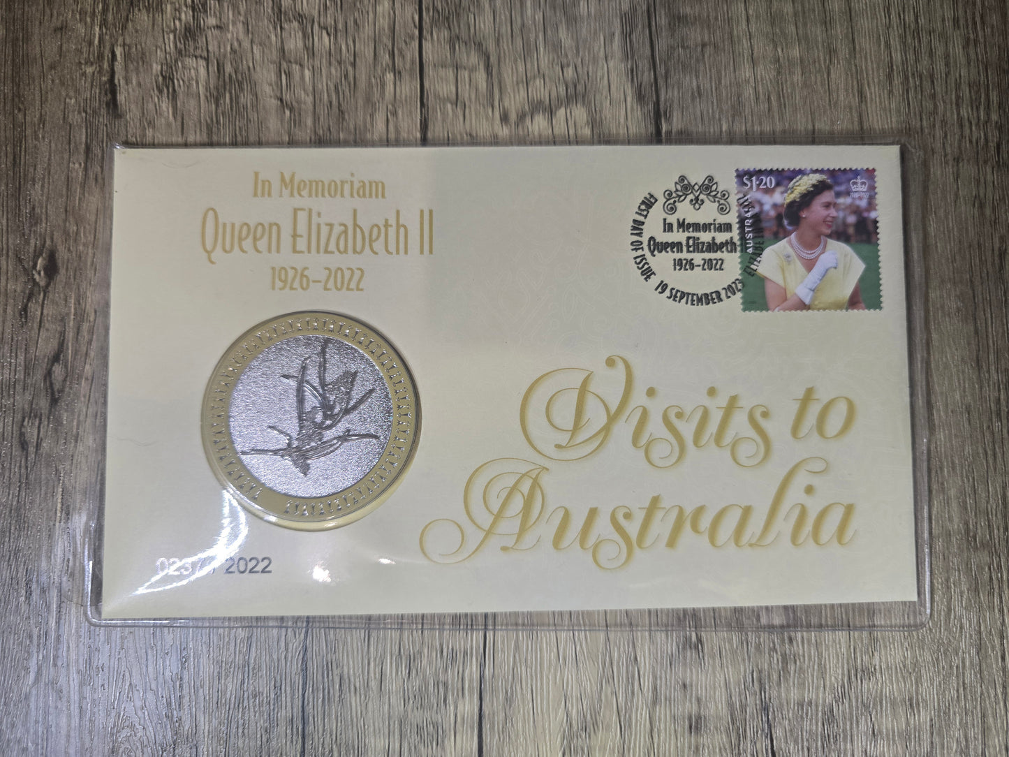 In Memoriam Queen Elizabeth II 1926-2022 PMC Medallion Cover Set