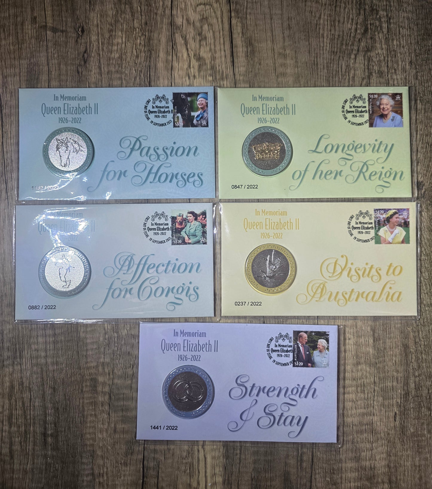 In Memoriam Queen Elizabeth II 1926-2022 PMC Medallion Cover Set