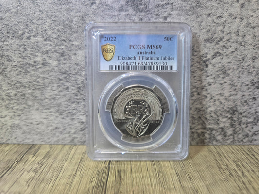 Platnium Jubilee 50c 2022 MS69