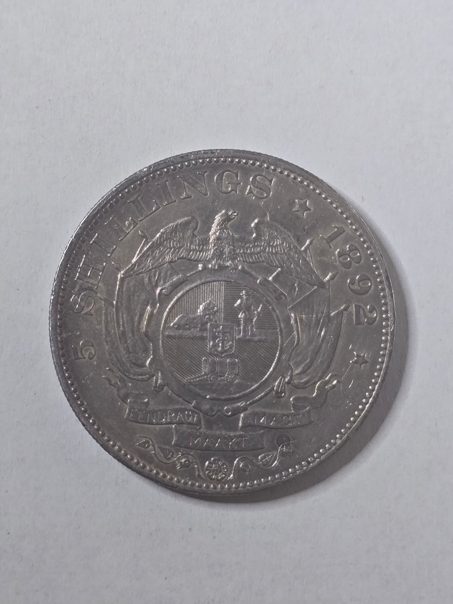 1892 South Africa 5 Shillings