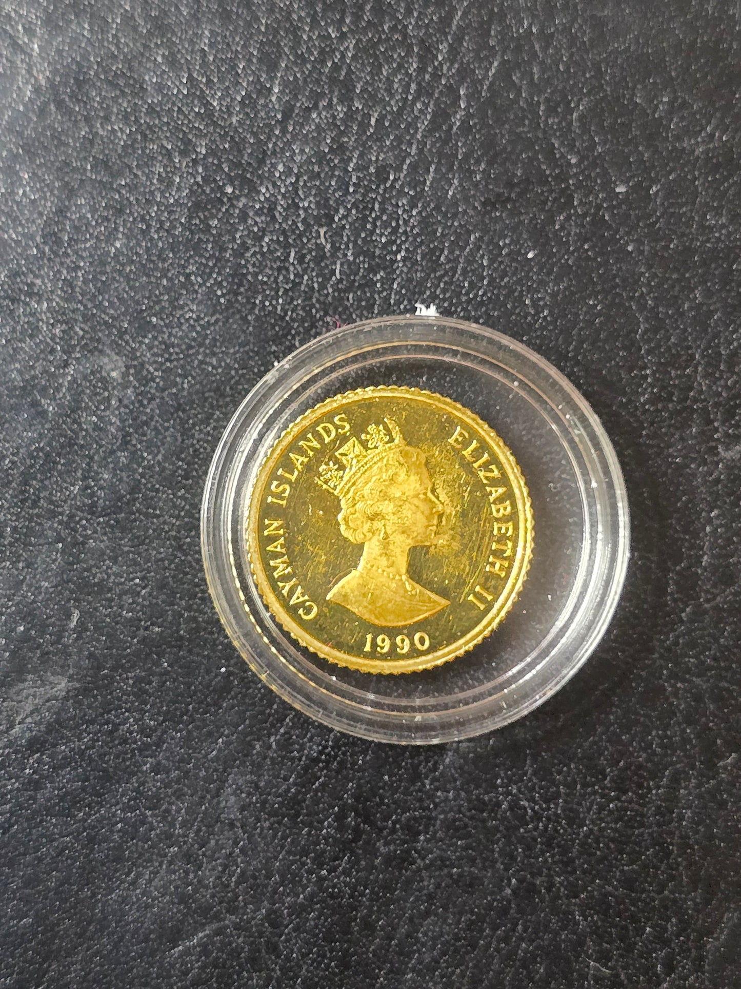 Landing of Dunkirk $25 1990 Proof Gold, Cayman Islands