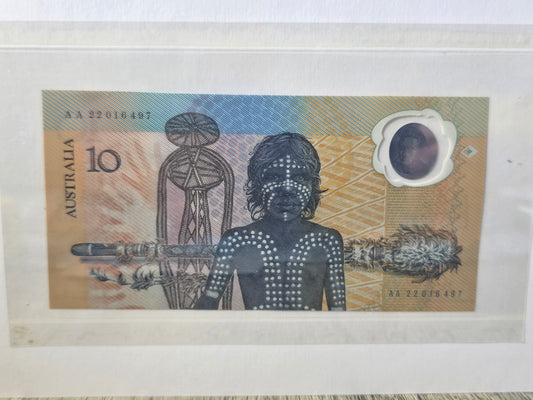 Bicentenary $10 Banknote Folio 1988 (OVP Jan 26, 1988)