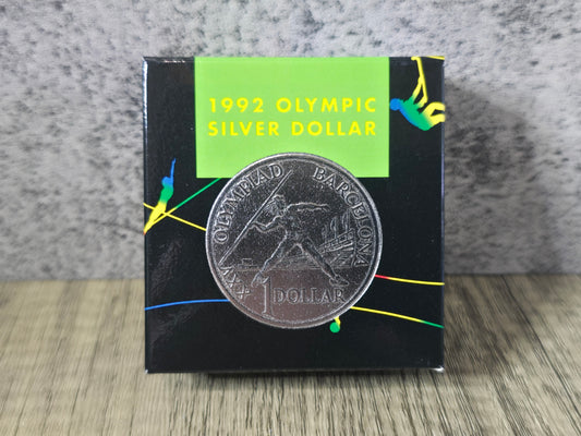1992 Barcelona Olympics Silver Proof $1
