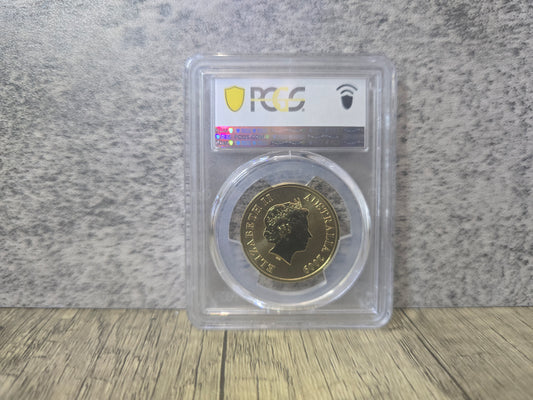 Northern Territory Crocodile Coloured $1 MS69